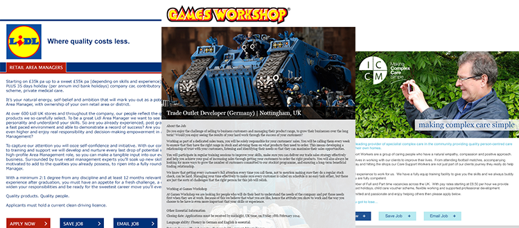 Lidl | Games Workshop | ICCM Care